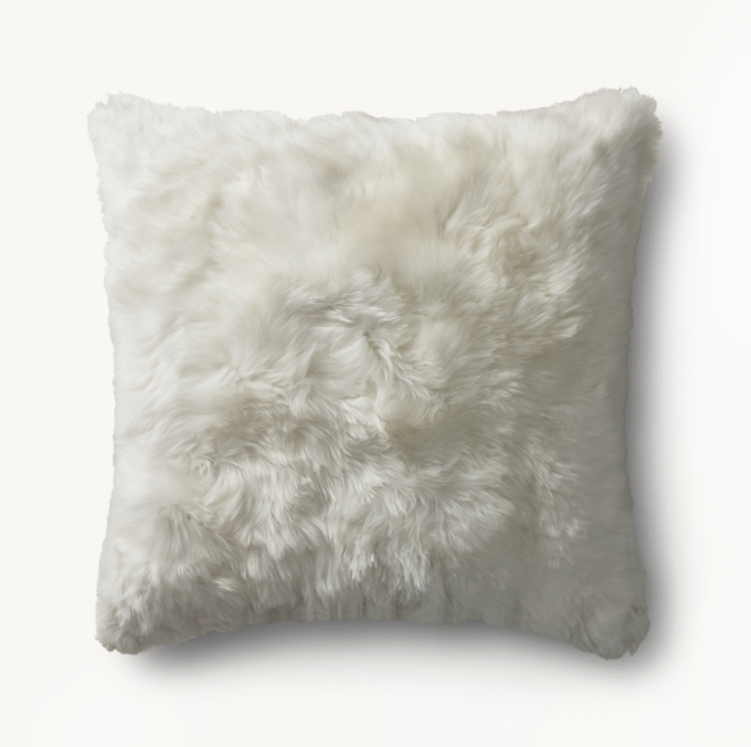 Restoration hardware fur store pillows