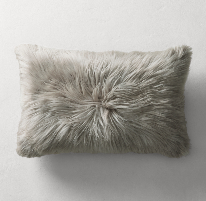 Suri Alpaca Fur Pillow Cover Lumbar