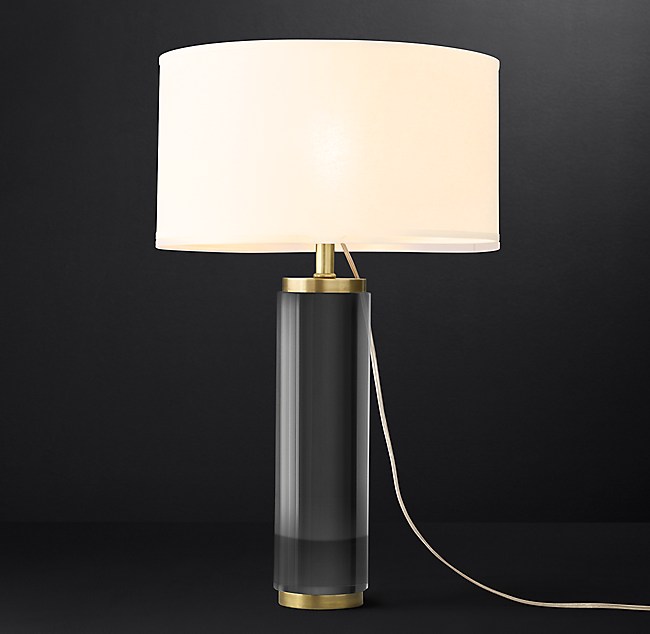 Cylindrical Column Crystal Table Lamp, Square Column Crystal Table Lamp