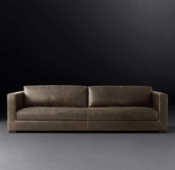 Modena Shelter Arm Leather Sofa