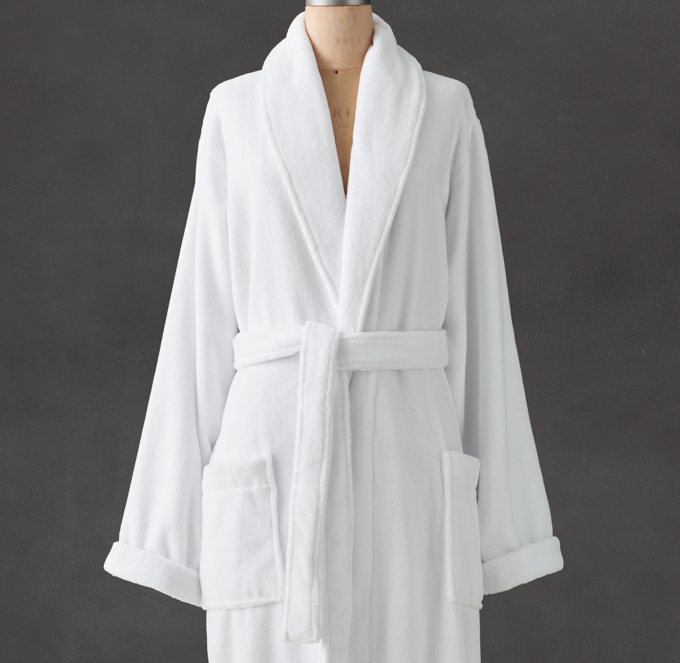 RH | Luxury Plush Long Robe, S