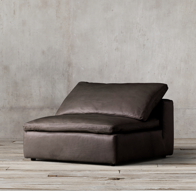 Cloud Modular Leather Armless Chair