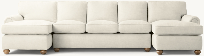 Original Lancaster 3-Seat U-Chaise Sectional
