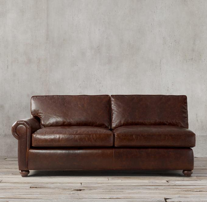 Original Lancaster Leather Left-Arm Sofa