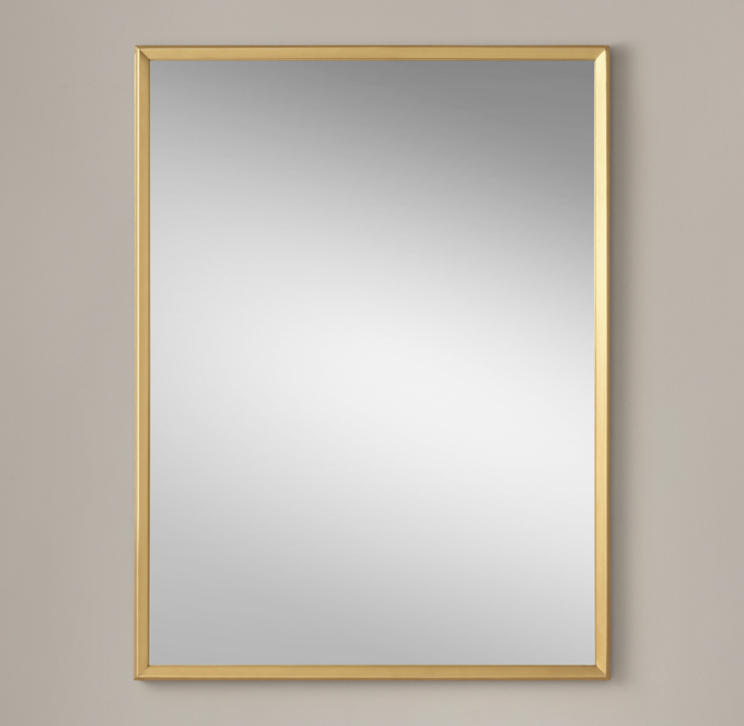 Metal Beveled Mirror