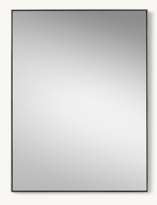 Front view of Metal Floating Mirror 