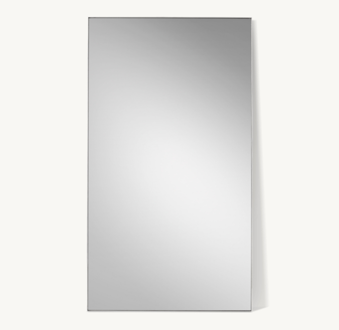 41&#34; x 77&#34; mirror shown in Polished Stainless Steel.