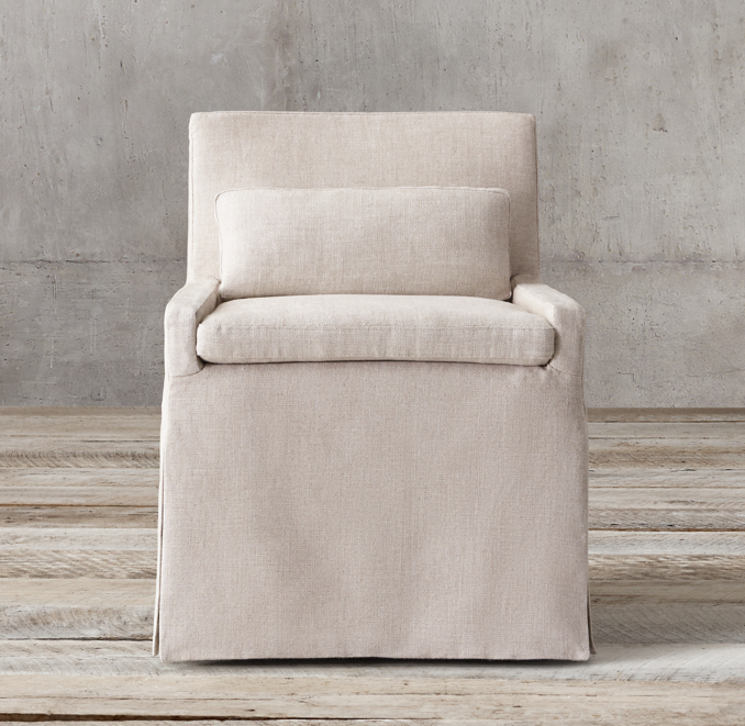 Replacement Slipcover For Low Belgian Slipcovered Side Chair