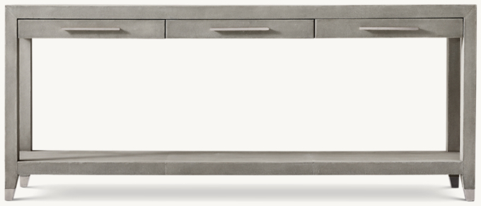 Graydon Shagreen 3-Drawer Console Table