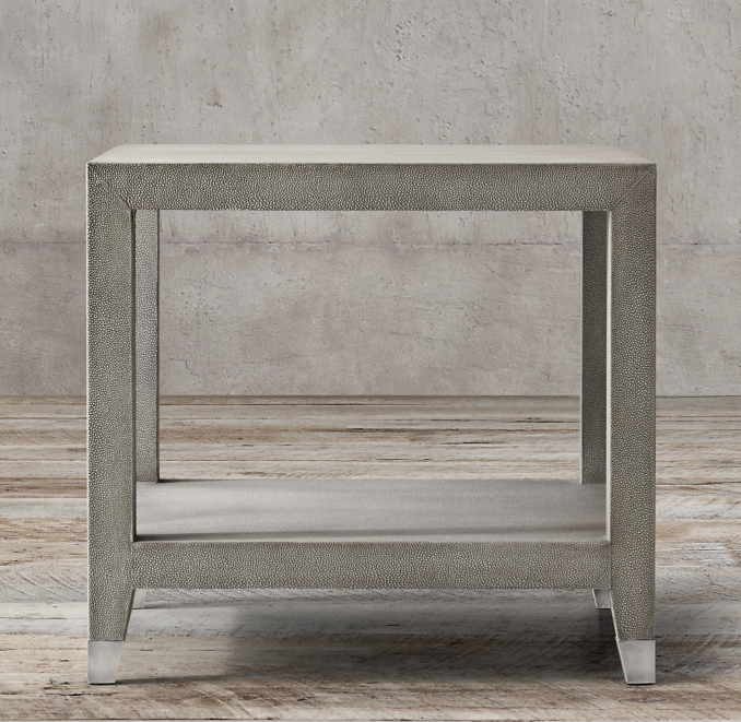 Graydon Shagreen Square Side Table
