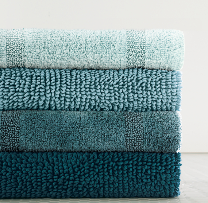 Banded Bath Rugs Caribbean