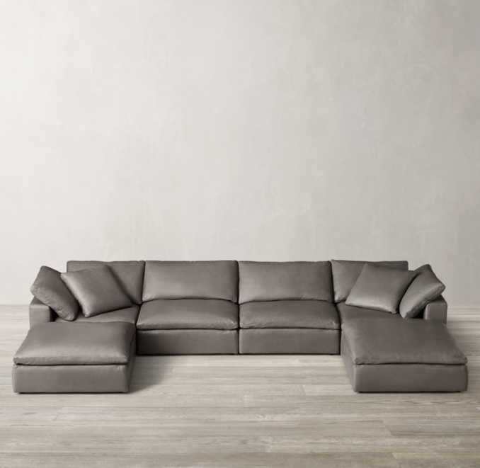Cloud Modular Leather Customizable Sectional