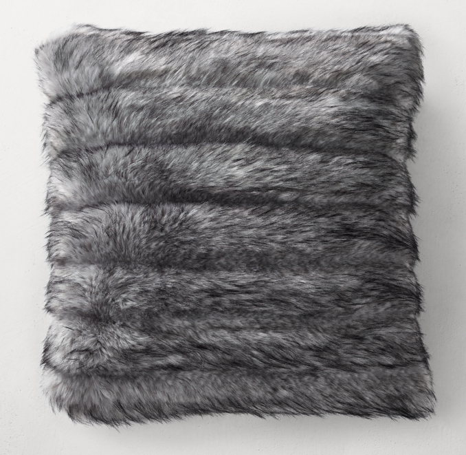 Channel Faux Fur Floor Cushion