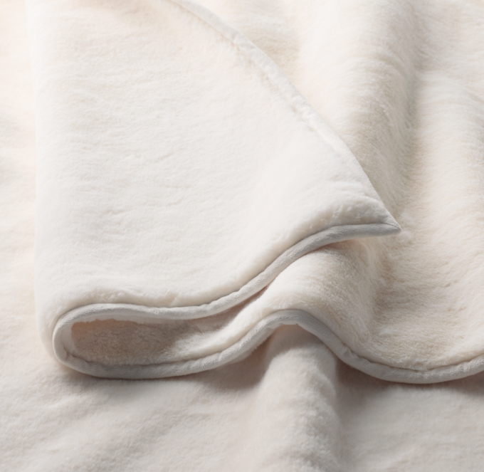 Restoration hardware plush throw sale