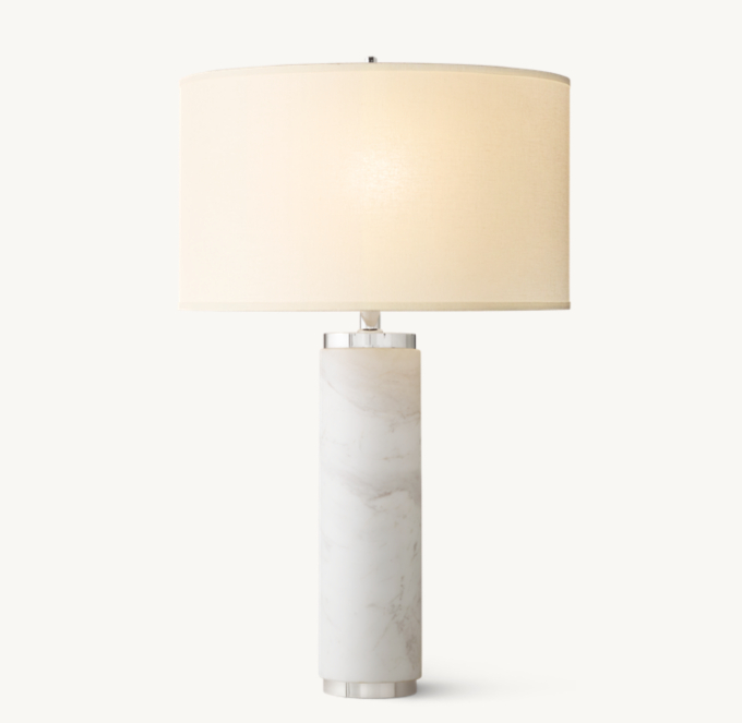 Cylindrical column table store lamp