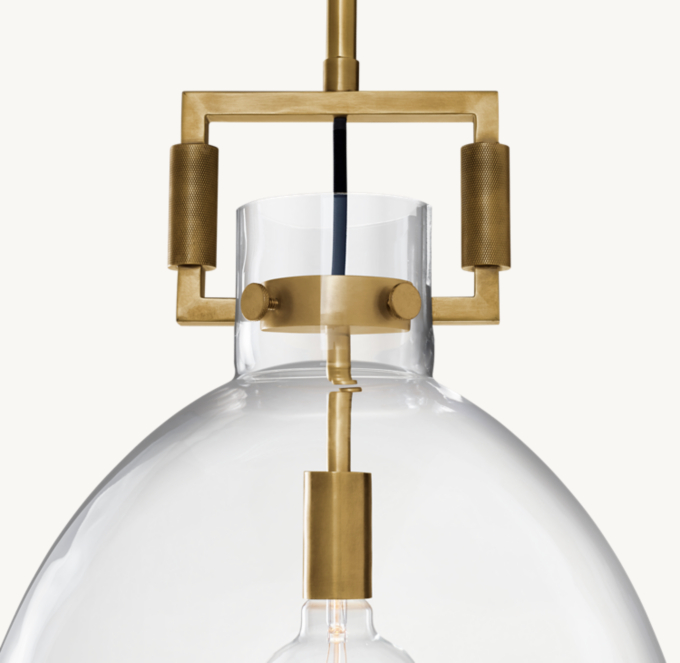 Restoration hardware cloche pendant sales