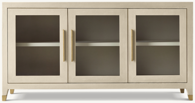 Graydon Shagreen Glass Triple-Door Sideboard