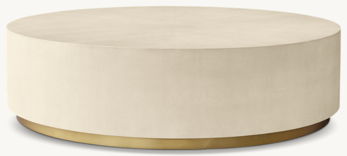 Graydon Shagreen Plinth Round Coffee Table