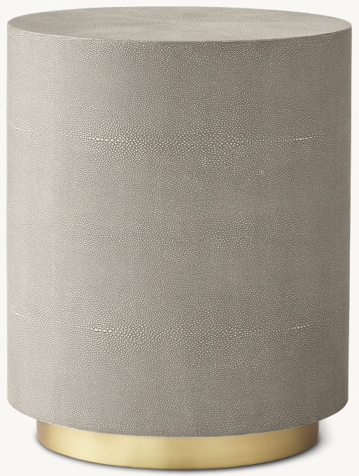 Graydon Shagreen Plinth Round Side Table