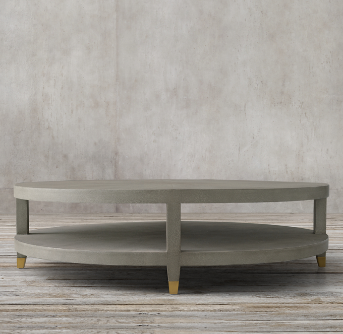 Graydon Shagreen Round Coffee Table