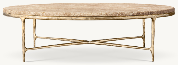 Shown in Gold Emperador Marble/Forged Brass.