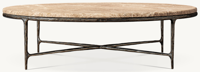 Shown in Gold Emperador Marble/Forged Brass.