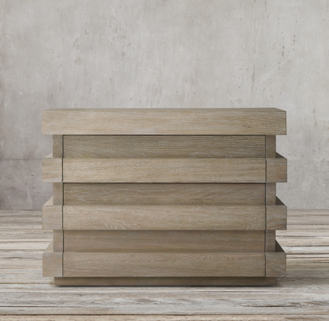 Stacked 36" Closed Nightstand