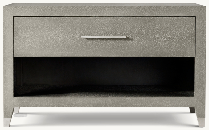 Graydon Shagreen 40" Open Nightstand