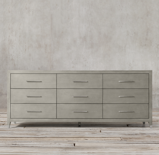 Graydon Shagreen 9-Drawer Dresser