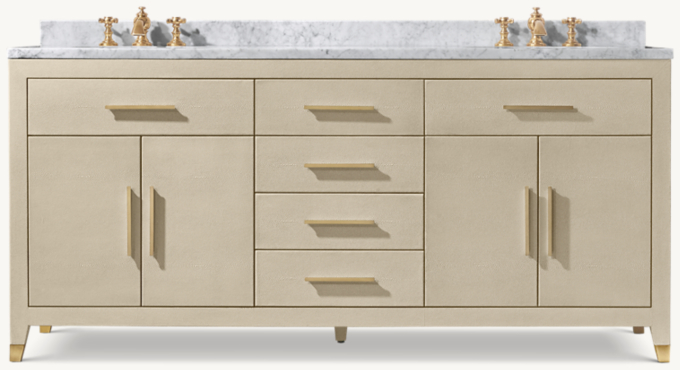 Graydon Shagreen Double Vanity