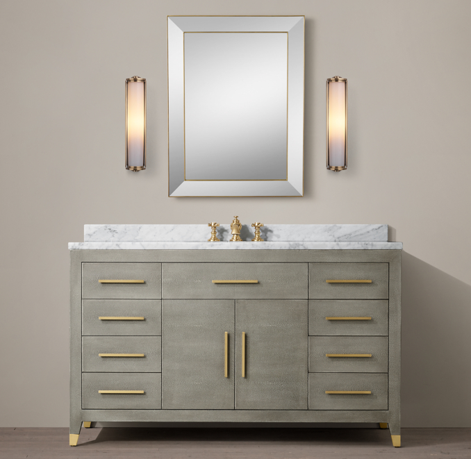 Graydon Shagreen Single ExtraWide Vanity