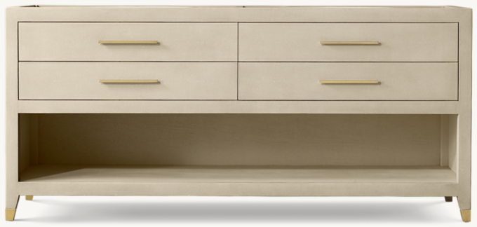 Graydon Shagreen Double Washstand Base