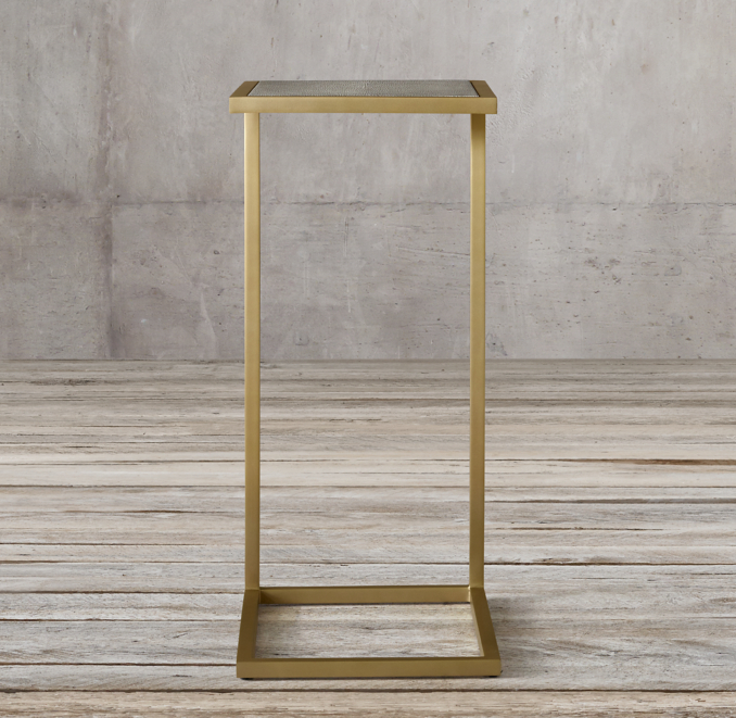Graydon Shagreen Rectangular Cocktail Side Table