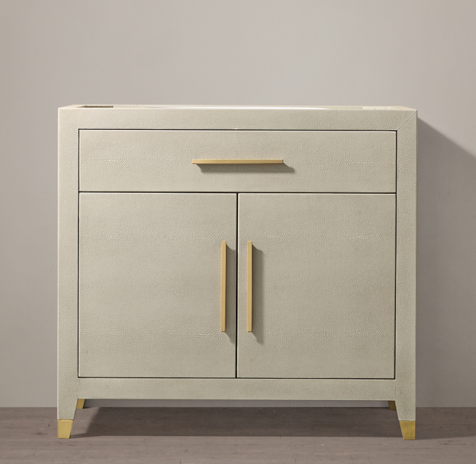 Graydon Shagreen Single Vanity Base