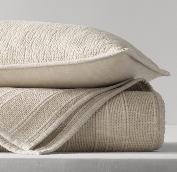 Sloane Heathered Cotton Coverlet