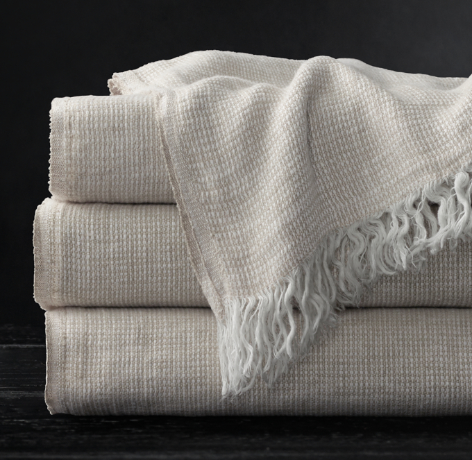 Linen Gauze Oversized Bed Throw