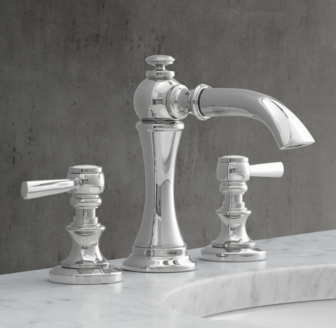 Lugarno Lever-Handle 8&#34; Widespread High-Profile Faucet