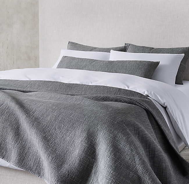 Sloane Heathered Cotton Coverlet Collection