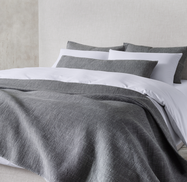 Sloane Heathered Cotton Coverlet Collection