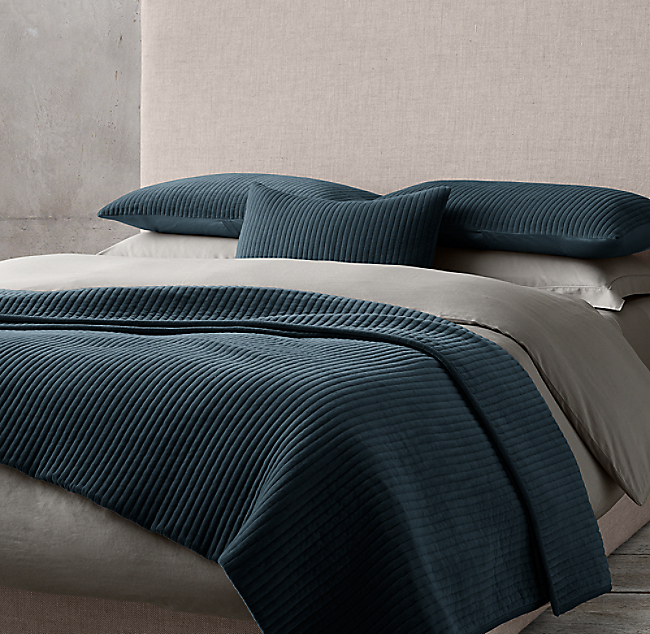 Tate Velvet Channel Coverlet Collection