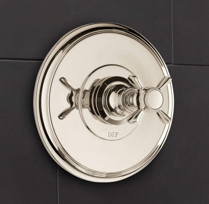 Lugarno CrossHandle BalancedPressure Shower Valve & Trim Set