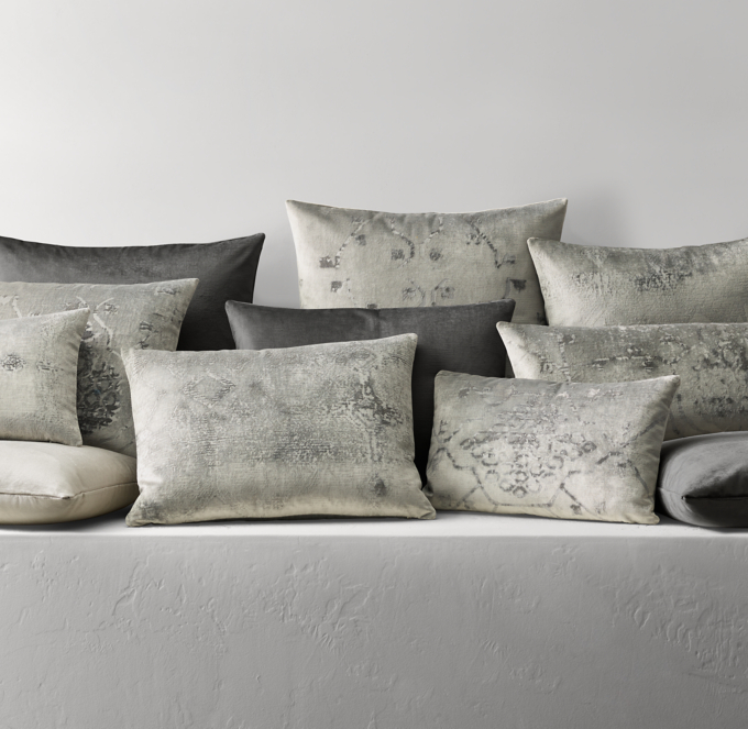 Restoration hardware velvet pillows deals