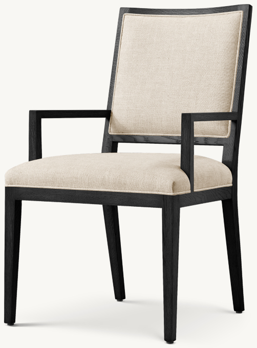 French contemporary square fabric side chair new arrivals