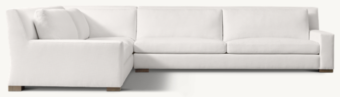 Front view of Parisian Track Arm Customizable Sectional 