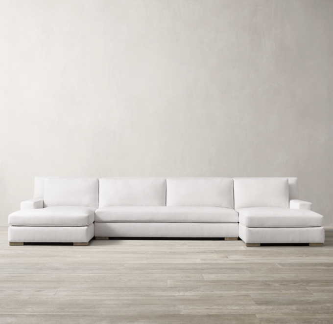 Parisian Track Arm U-Chaise Sectional