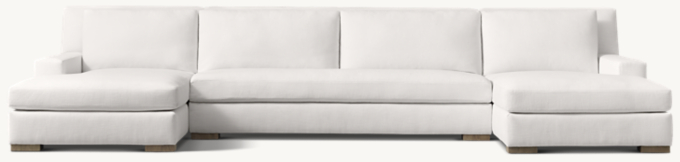 Parisian Track Arm U-Chaise Sectional