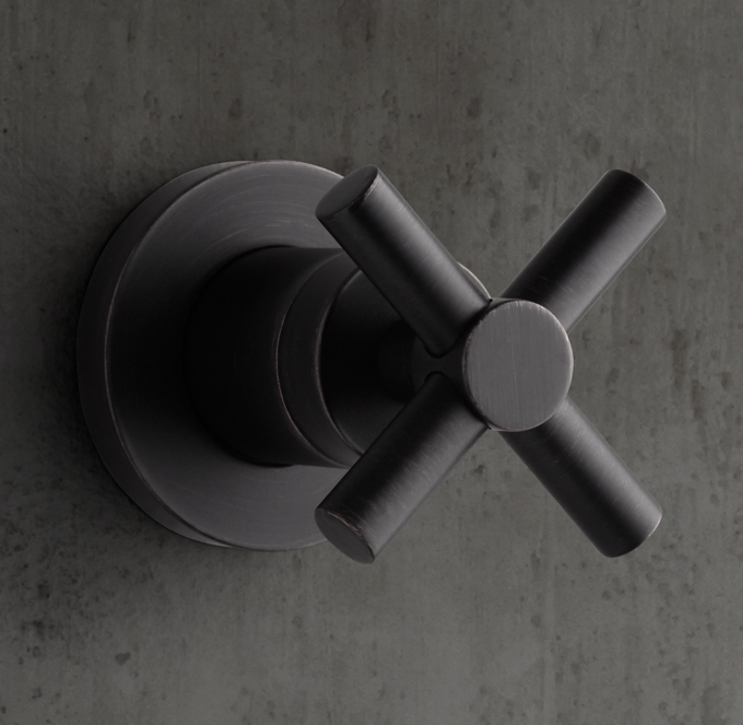 Sutton Cross-Handle Flow Control Valve & Trim Set For Thermostatic Systems