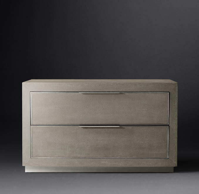 Cela Shagreen 39" Closed Nightstand