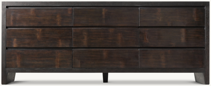 Wyeth Split Bamboo 9-Drawer Dresser