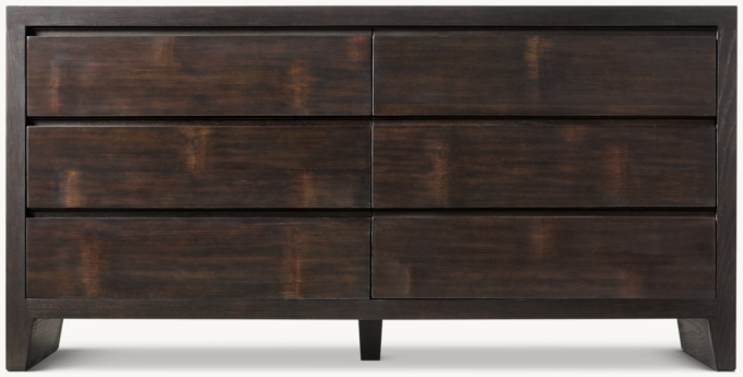 Wyeth Split Bamboo 6-Drawer Dresser | RH